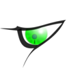 Green Anime Eye Clip Art